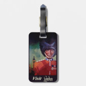 London Poster Luggage Tag Gepäckanhänger (Rückseite vertikal)