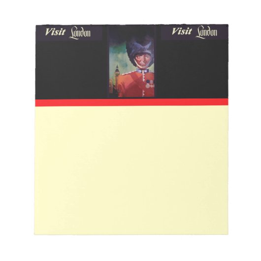London Poster Notepad Notizblock (Vorderseite)