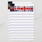 London Poster Stationery Briefpapier (Vorne/Hinten)