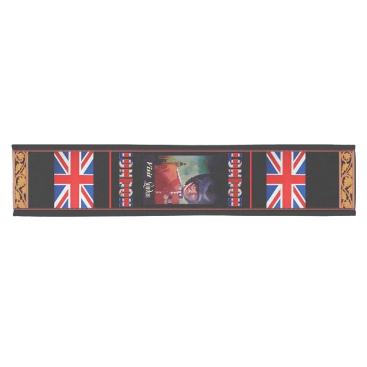 London Poster Table Runner Kurzer Tischläufer (Horizontal)