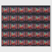 London Poster Wrapping Paper Geschenkpapier (Flach)