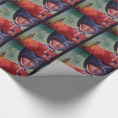 London Poster Wrapping Paper Geschenkpapier (Ecke)