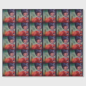 London Poster Wrapping Paper Geschenkpapier (Flach)