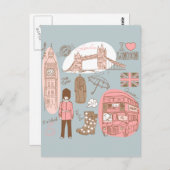 London Postkarte (Vorne/Hinten)