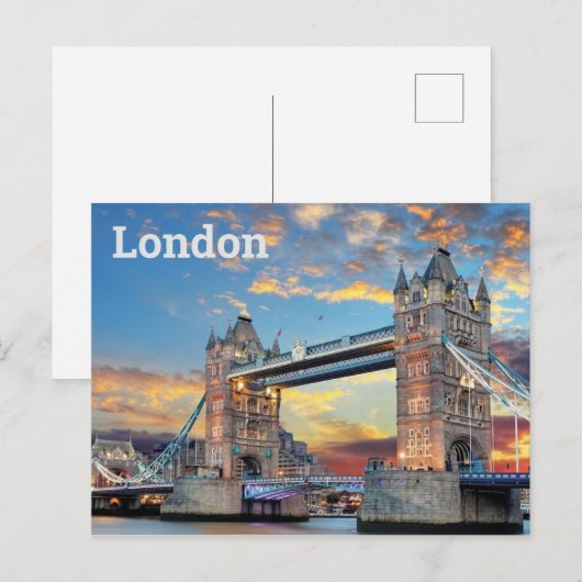 London Postkarte (Vorne/Hinten)
