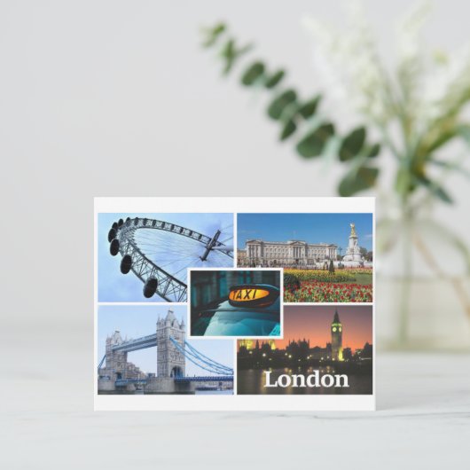 LONDON POSTKARTE (Stehend Vorderseite)