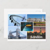 LONDON POSTKARTE (Vorne/Hinten)