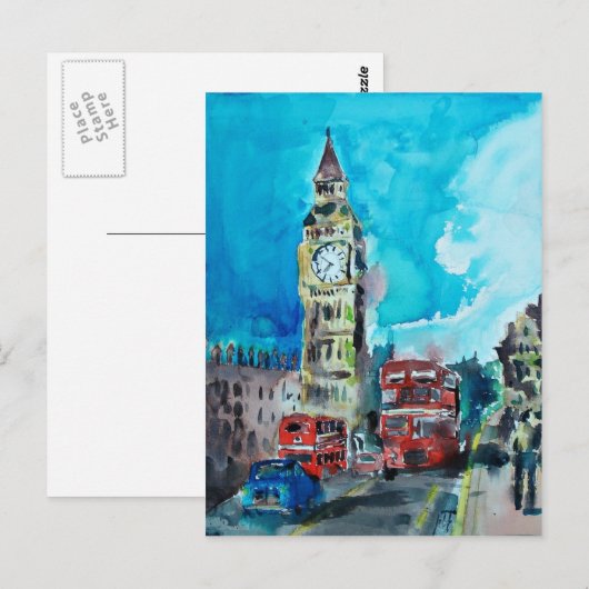 London, Postkarte (Vorne/Hinten)