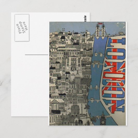 London Postkarte (Vorne/Hinten)