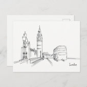 London Postkarte (Vorne/Hinten)