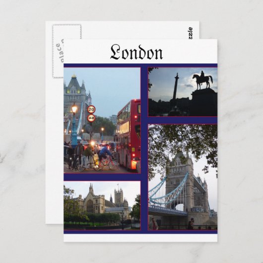 London Postkarte (Vorne/Hinten)