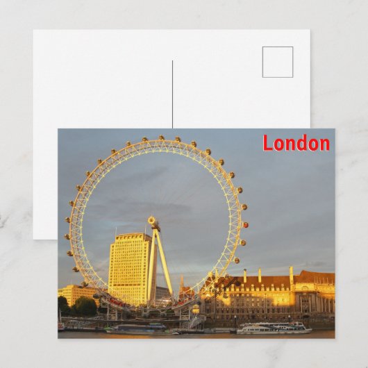 London Postkarte (Vorne/Hinten)