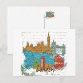 London Postkarte (Vorne/Hinten)