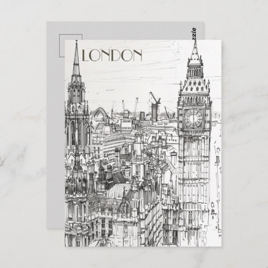 London Postkarte (Vorne/Hinten)