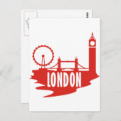 London Postkarte (Vorne/Hinten)