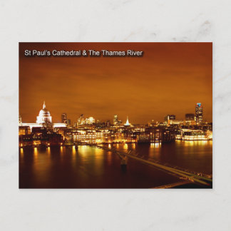 London Postkarte 13 Themse