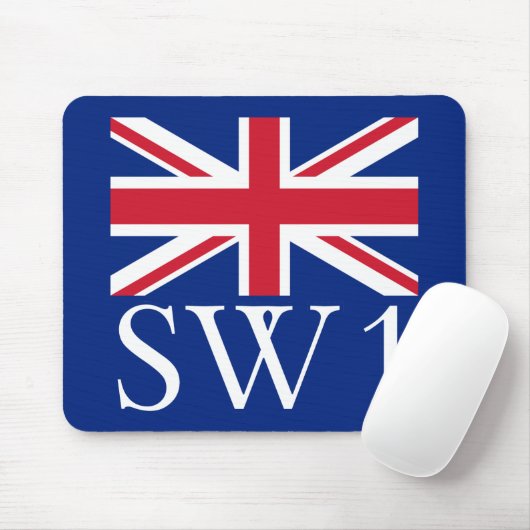 London-Postleitzahl SW1 mit Gewerkschafts-Jack Mousepad (Mit Mouse)