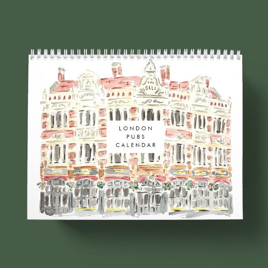 London Pubs Watercolor Kalender