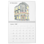 London Pubs Watercolor Kalender (Jan 2027)