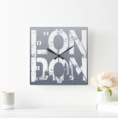 London Quadratische Wanduhr (Zuhause)