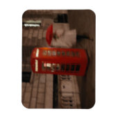 London - Rainy Day Phone Box - Schirm Magnet (Vertikal)