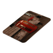 London - Rainy Day Phone Box - Schirm Magnet (Linke Seite)