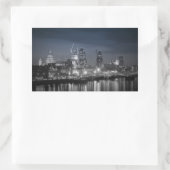 London Rechteckiger Aufkleber (Tasche)