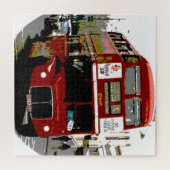 London Red Bus Art Travel Puzzle (Horizontal)