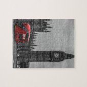 London Red Bus & Big Ben Art Travel Puzzle (Horizontal)