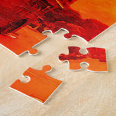 London Red Bus & Big Ben Art Travel Puzzle (Seite)