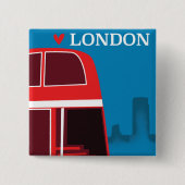 London Red Bus Button (Vorderseite)