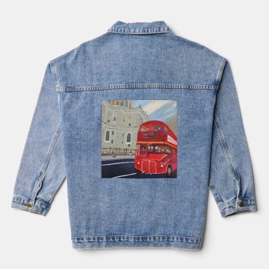 London Red Bus Denim Jacket Jeansjacke (Rückseite)