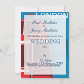 London Red Bus Einladung (Vorderseite)