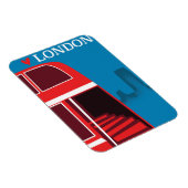 London Red Bus Magnet (Rechte Seite)