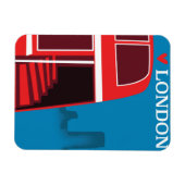 London Red Bus Magnet (Horizontal)