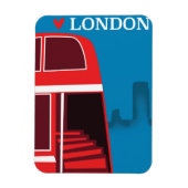 London Red Bus Magnet (Vertikal)