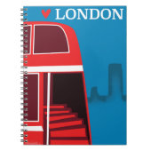 London Red Bus Notizblock (Vorderseite)