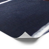 London Red Bus Poster (Ecke)