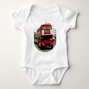 London Red Bus Routemaster Buses Baby Strampler