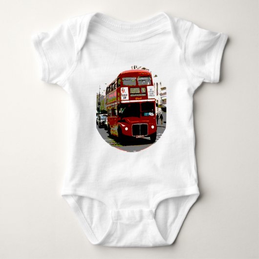 London Red Bus Routemaster Buses Baby Strampler (Vorderseite)