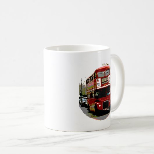 London Red Bus Routemaster Buses Kaffeetasse (VorderseiteRechts)