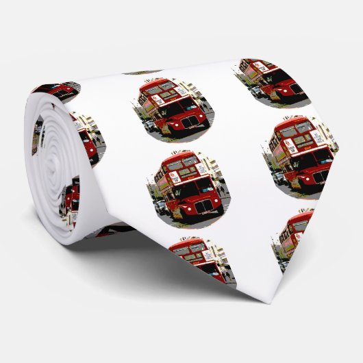 London Red Bus Routemaster Buses Krawatte (Gerollt)