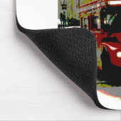 London Red Bus Routemaster Buses Mousepad (Ecke)