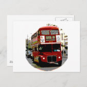 London Red Bus Routemaster Buses Postkarte (Vorne/Hinten)