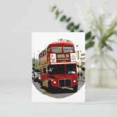 London Red Bus Routemaster Buses Postkarte (Stehend Vorderseite)
