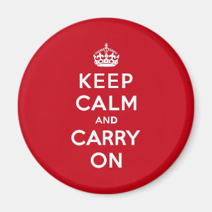 London Red Keep Calm und Mach Weiter Magnet