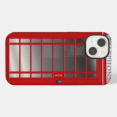 London Red Phone Booth Call Box iPhone Hülle (Rückseite (Horizontal))