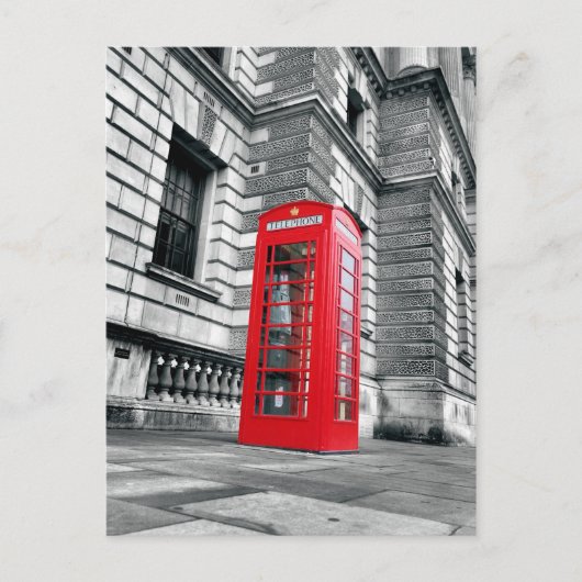 London Red Phone Booth Postcard Postkarte (Vorderseite)