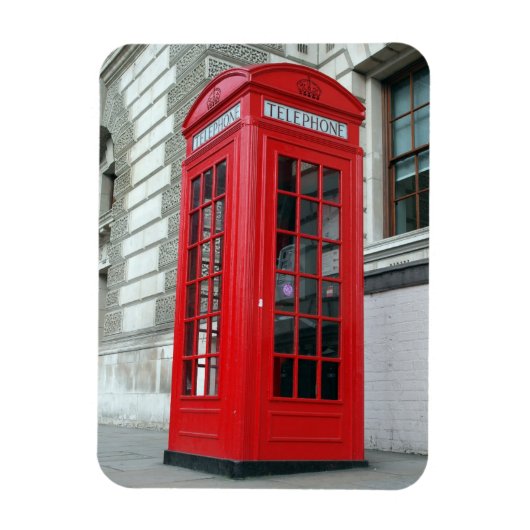 London Red Phone Box Magnet (Vertikal)
