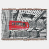 London Red Phone Box Throw Blanket Decke (Vorderseite)